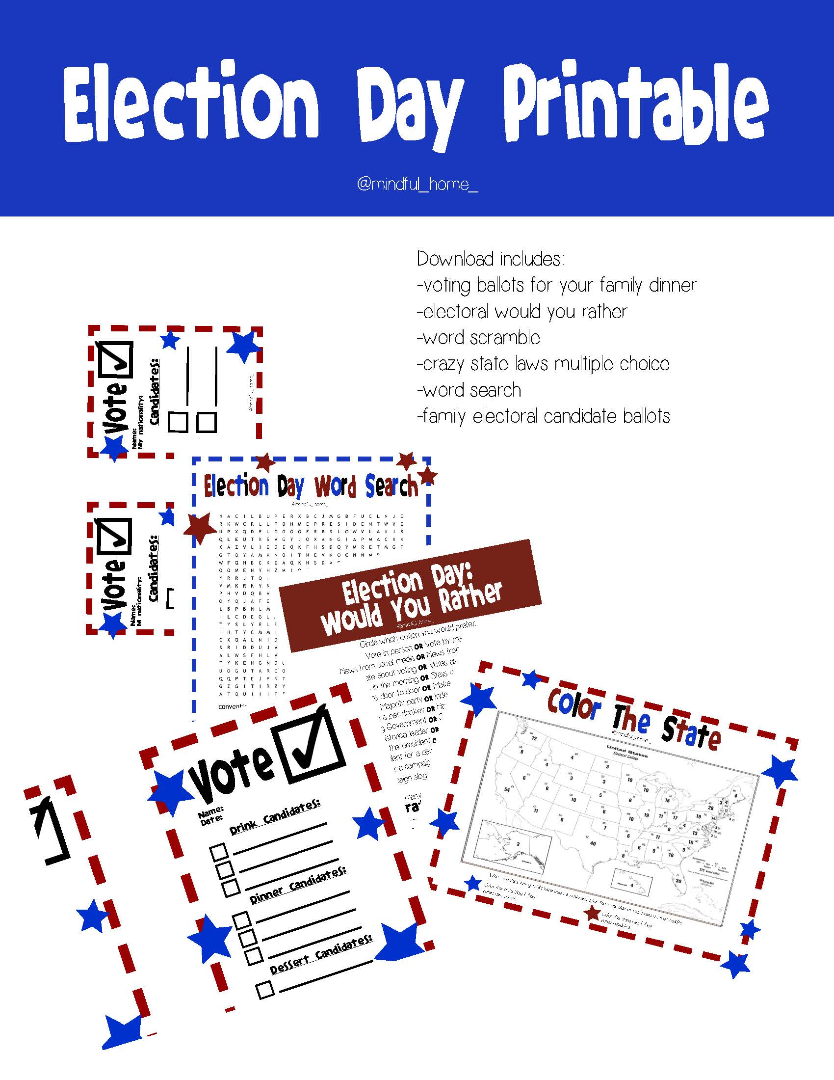 Election Day Printables